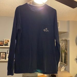 Navy blue T-shirt with long sleeves by Lily Grace